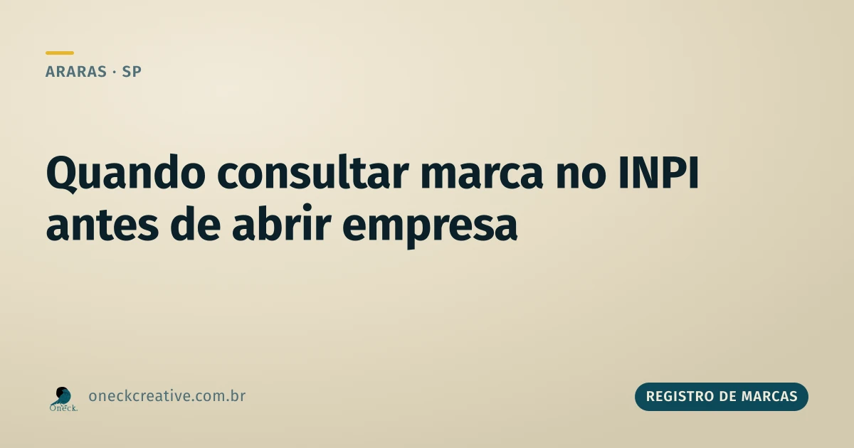 Registro de marcas e patentes: quando fazer a consulta no INPI em Araras
