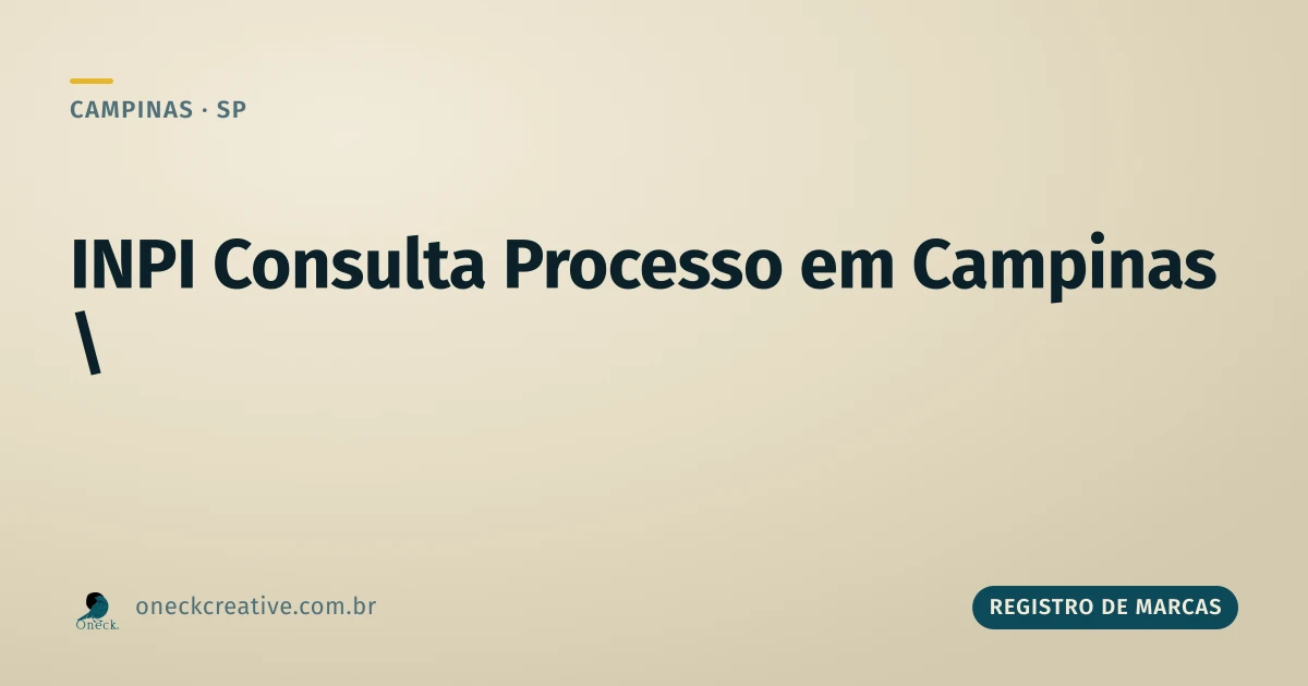 INPI consulta processo em Campinas: como acompanhar um pedido já protocolado