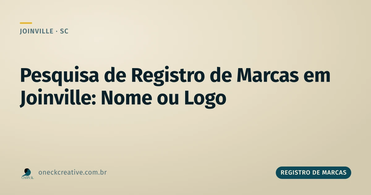 Pesquisa de registro de marcas em Joinville: nome, logo ou os dois