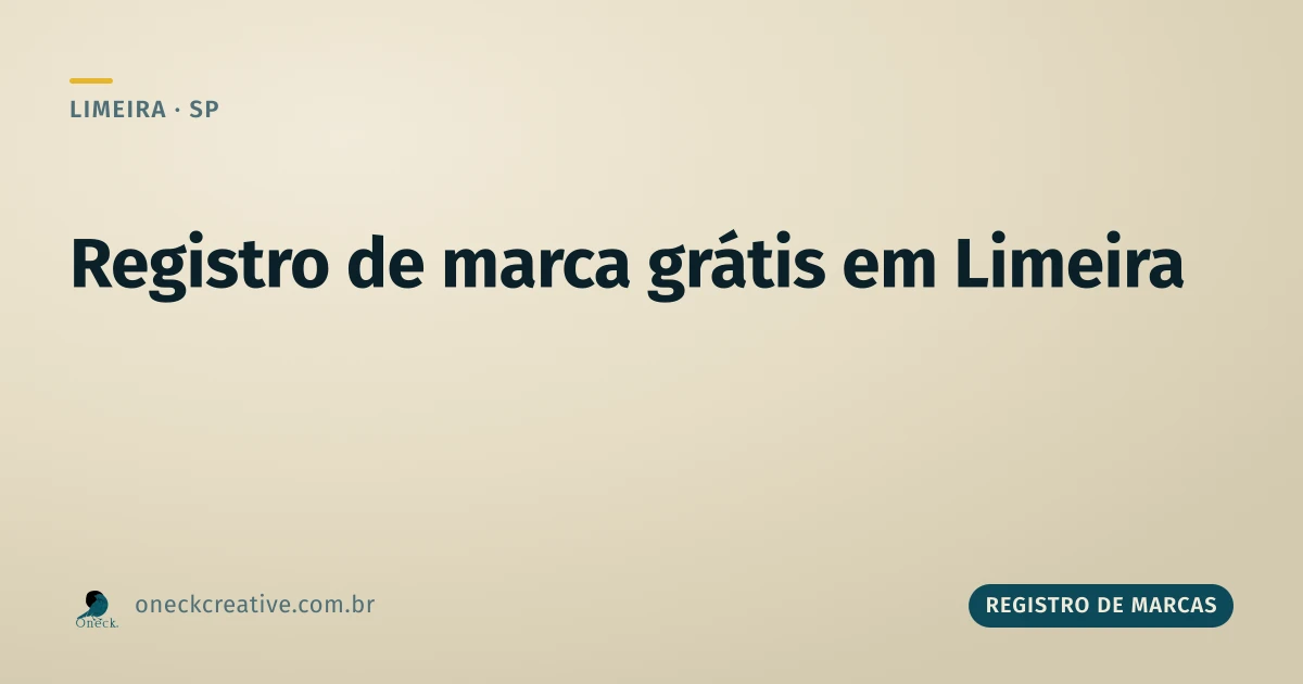Registro de marca grátis em Limeira: existe ou é mito