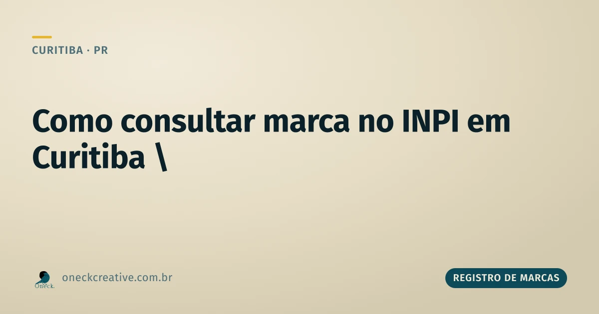 Como consultar registro de marcas em Curitiba