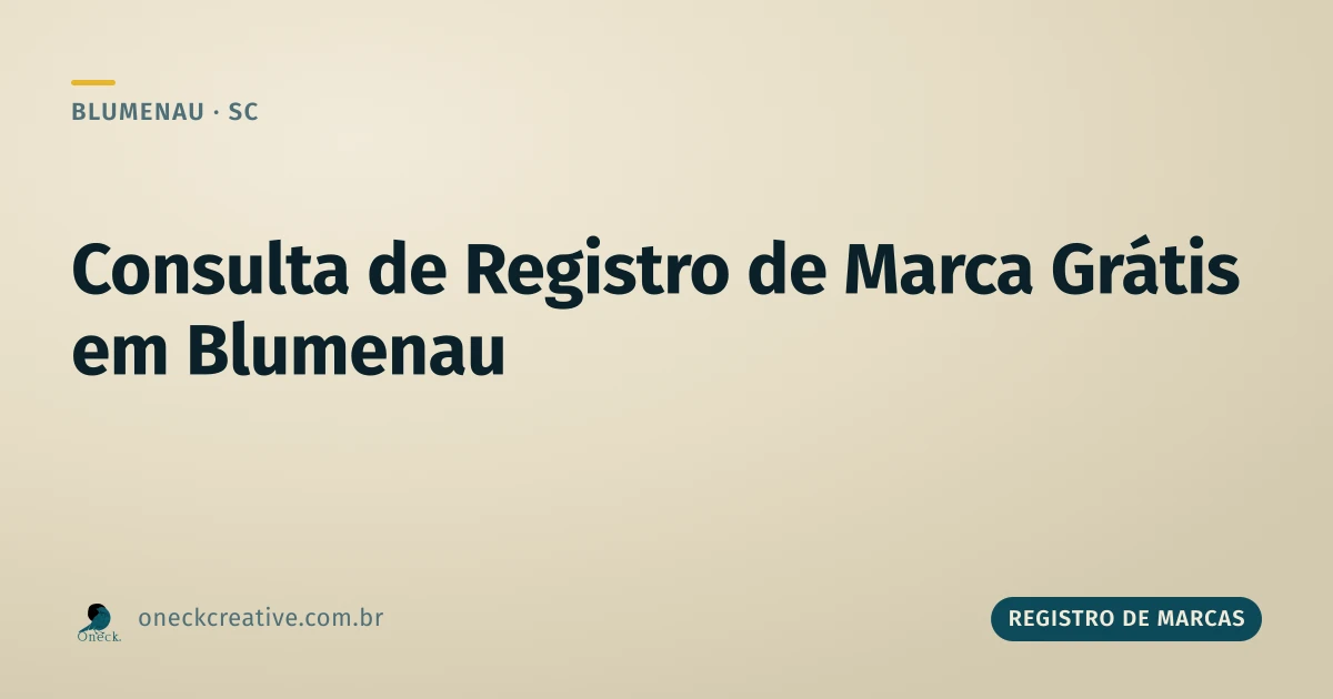 Consulta de registro de marcas gratuito em Blumenau
