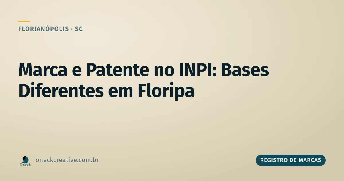 Registro de marcas e patentes: consulta no INPI em Florianópolis