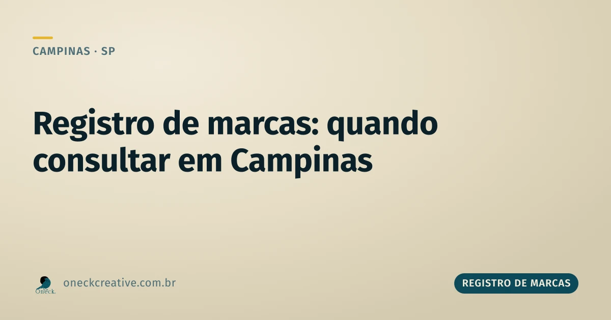 Registro de marcas: em que momento fazer a consulta em Campinas