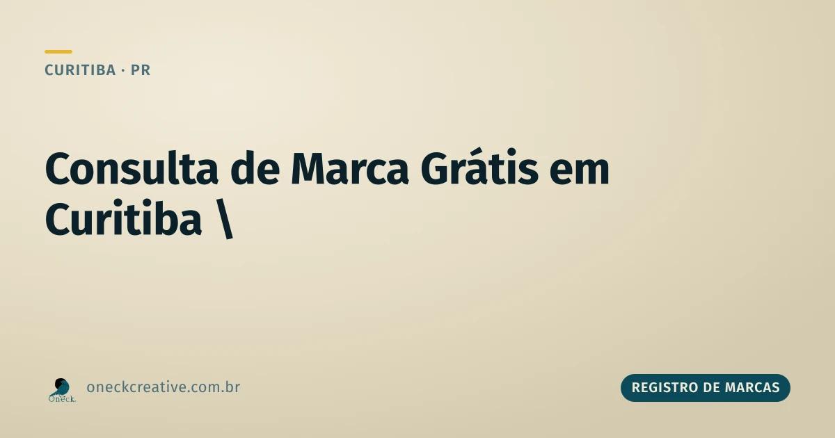 Consulta registro de marcas gratuito em Curitiba