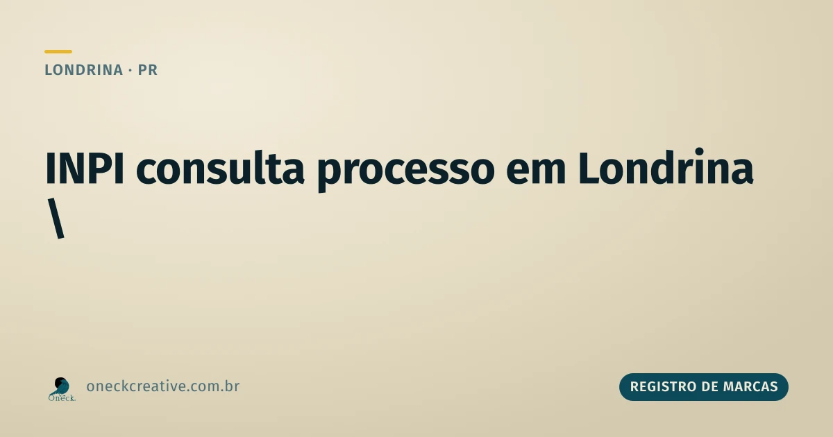 INPI consulta processo em Londrina: como acompanhar um pedido depois de protocolar
