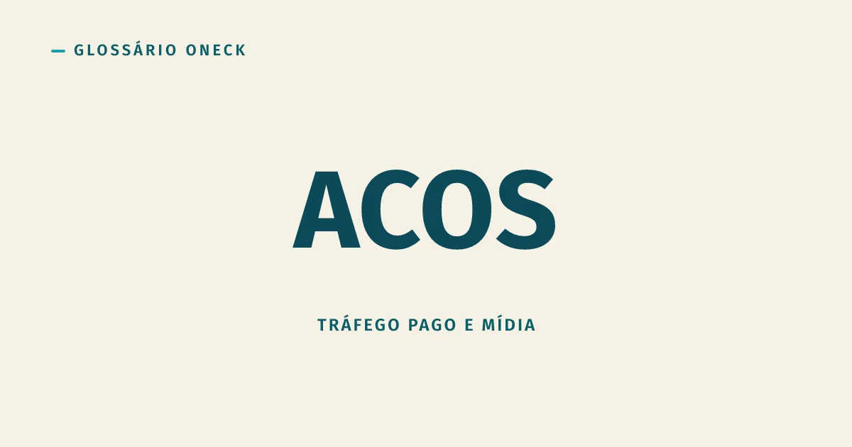 ACOS (Advertising Cost of Sales): o número que só conta metade da história do marketplace