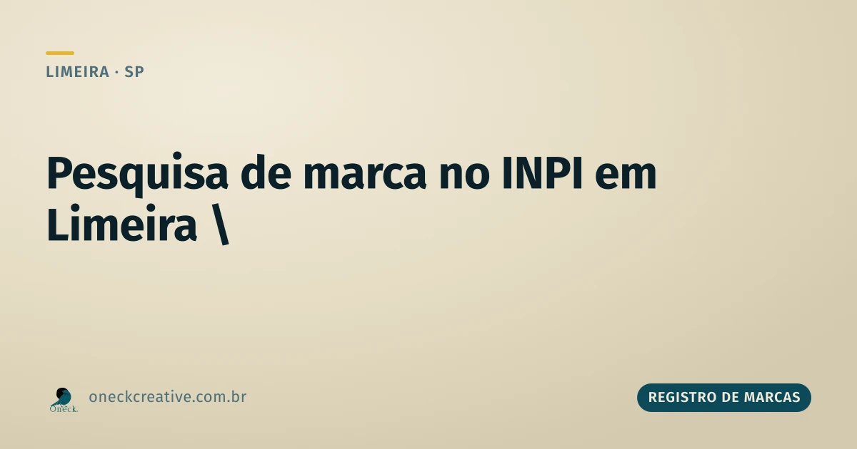 Registro de marcas INPI: como pesquisar direito em Limeira