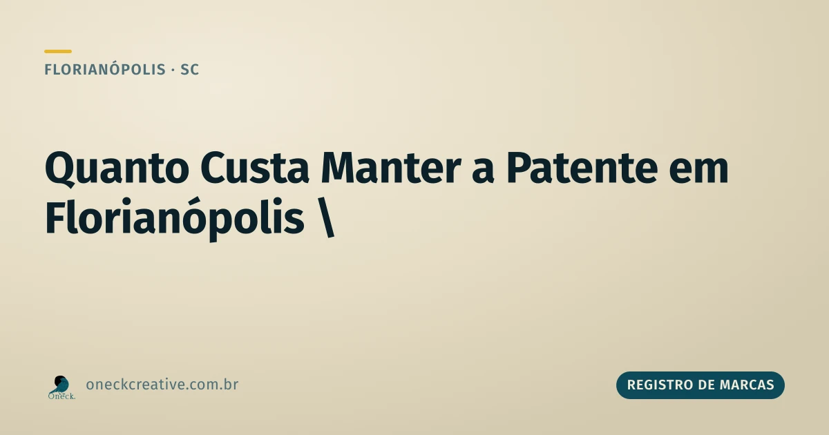 Quanto custa manter a patente em Florianópolis