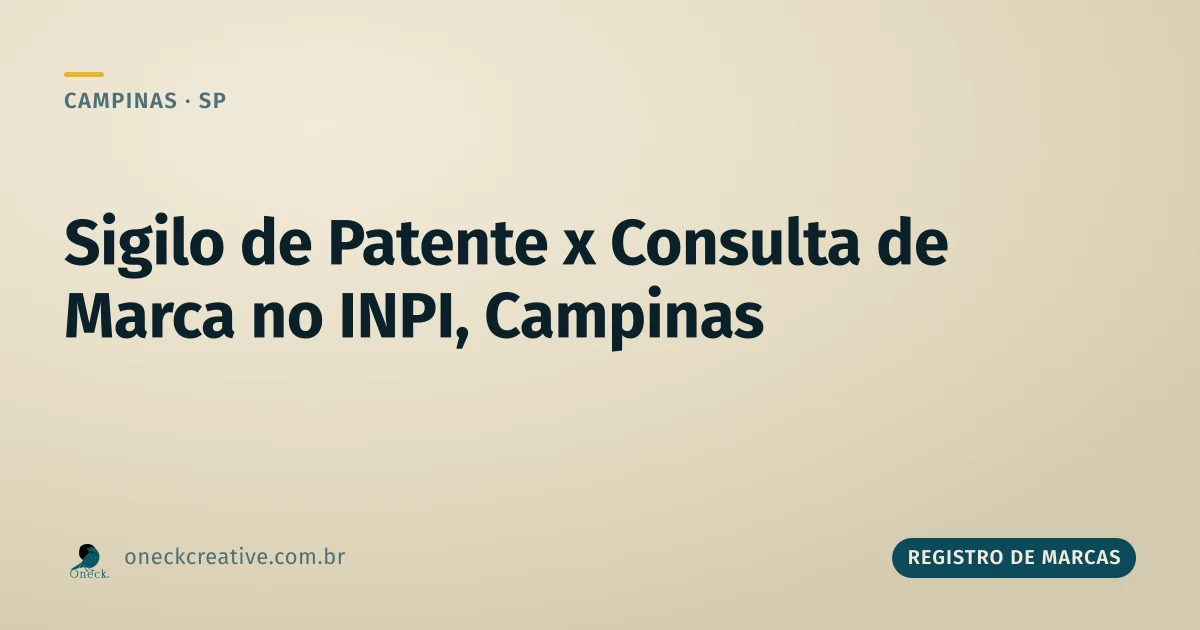 Registro de marcas e patentes: o que a consulta no INPI mostra (e o que não mostra) em Campinas
